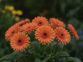Gerbera Daisy illustrated plant card